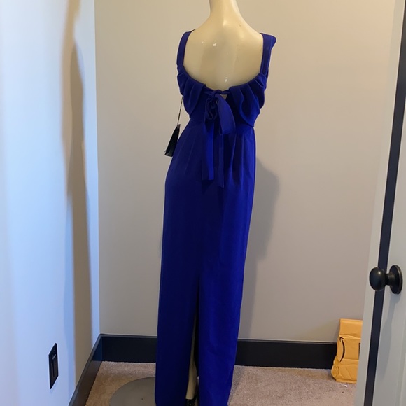Escada Maxi Cocktail dress NWT SZ 32 Royal Blue - Picture 5 of 7